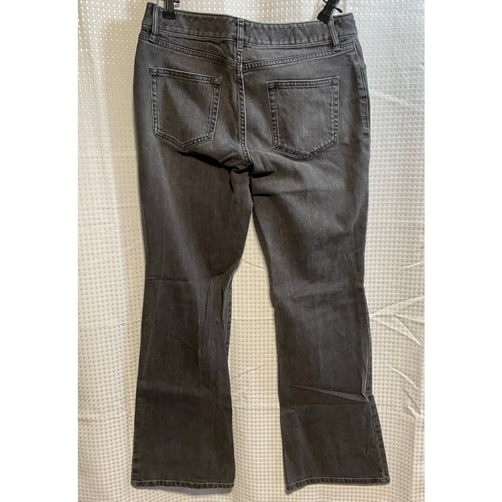 Eddie Bauer jeans womens 8 classic fit bootcut 28 x 30 light black - Picture 3 of 12